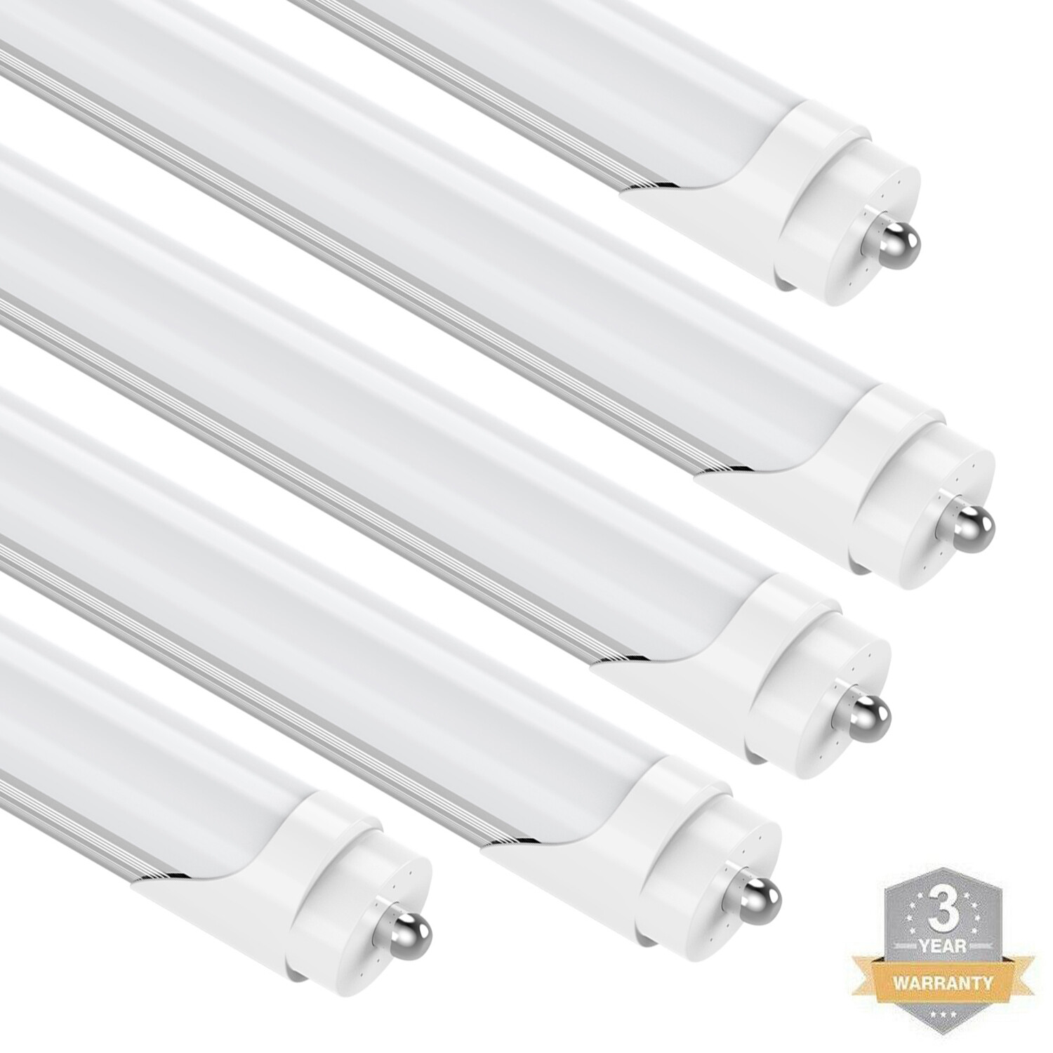 4~48 Tubes T8 8FT LED Tube Light Bulbs Single Pin FA8 72W LED Shop Light 6500K