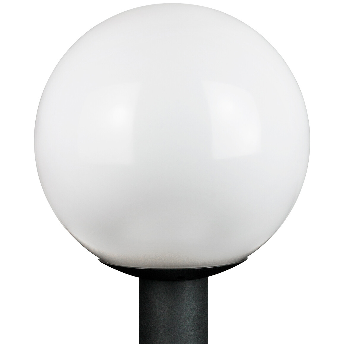 Sunlite 12&Prime; Outdoor Globe Polycarbonate Post Fixture 3&Prime; Post Mount