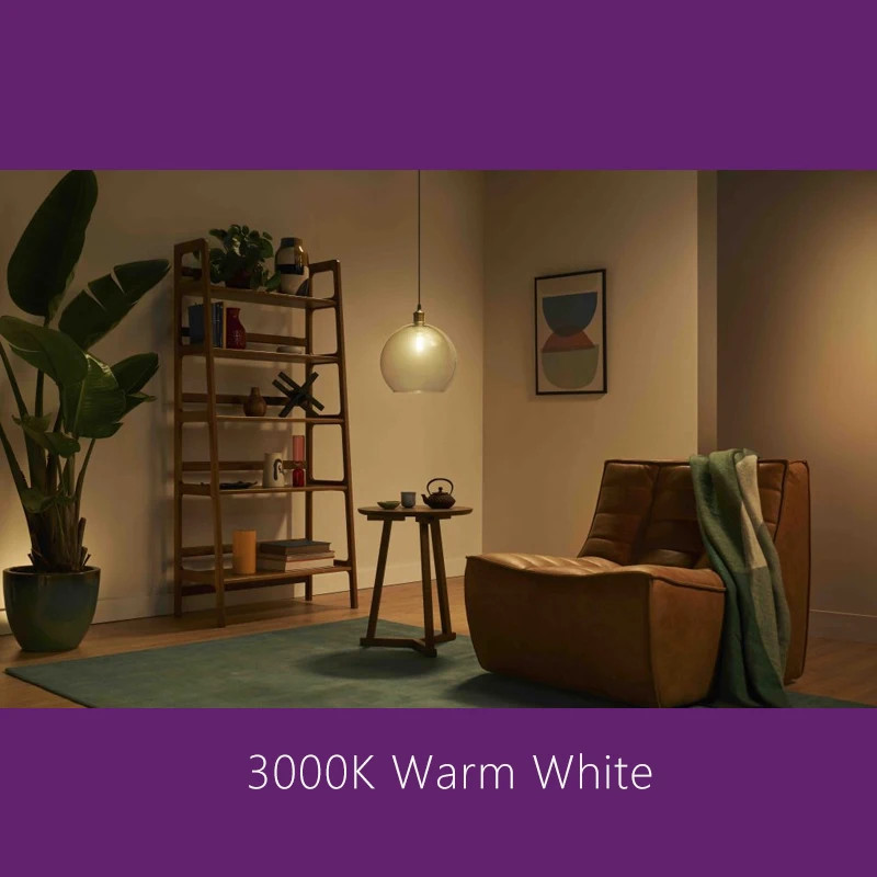 Philips LED Filament E27 Bulb 2.5W 4W Clear A60 Lamp Glass LED 3000K 4000K 6500K