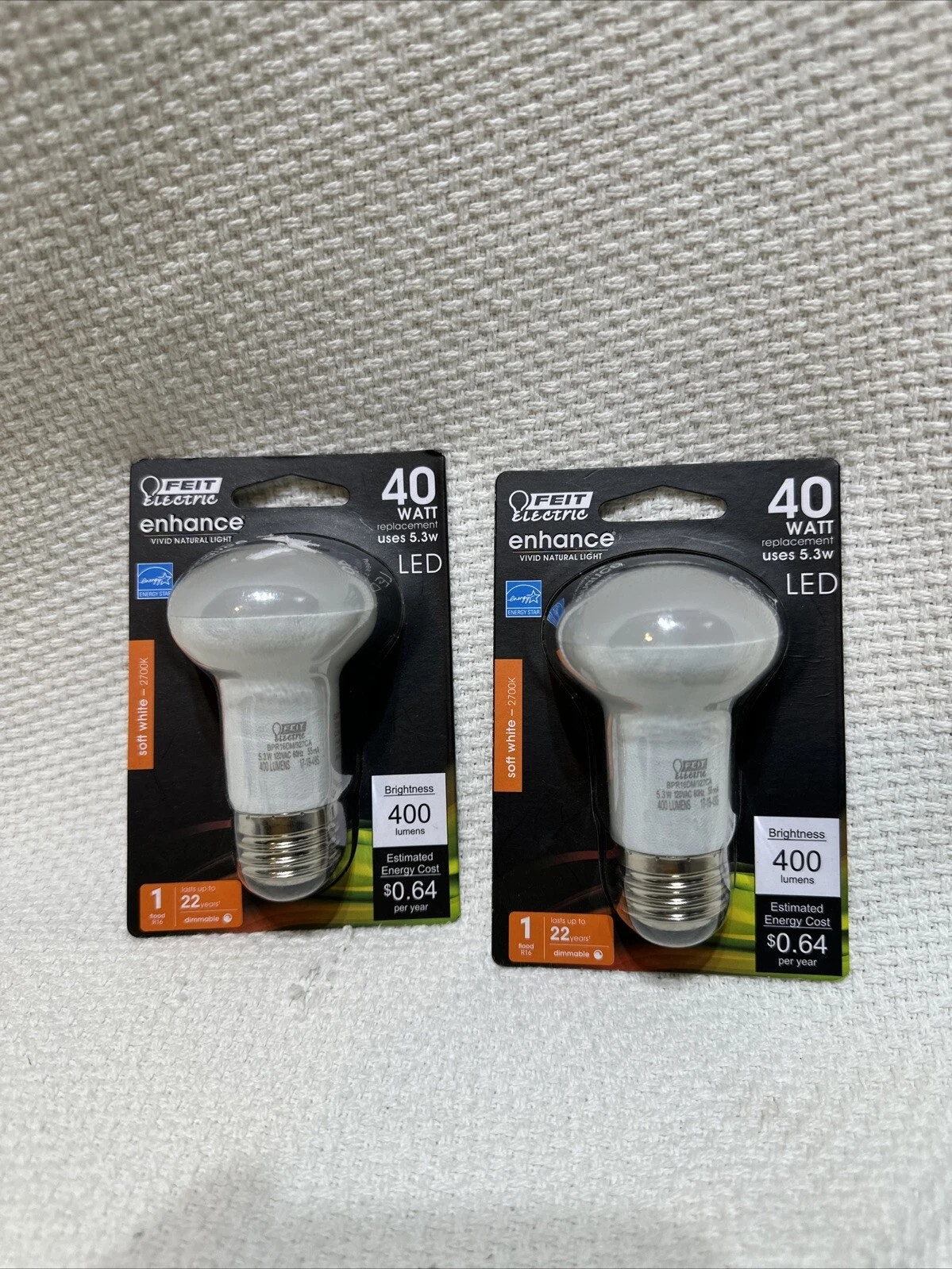 Feit Electric 40-Watt Equiv R16 Dimmable Flood LED Light Bulb, 2700K A