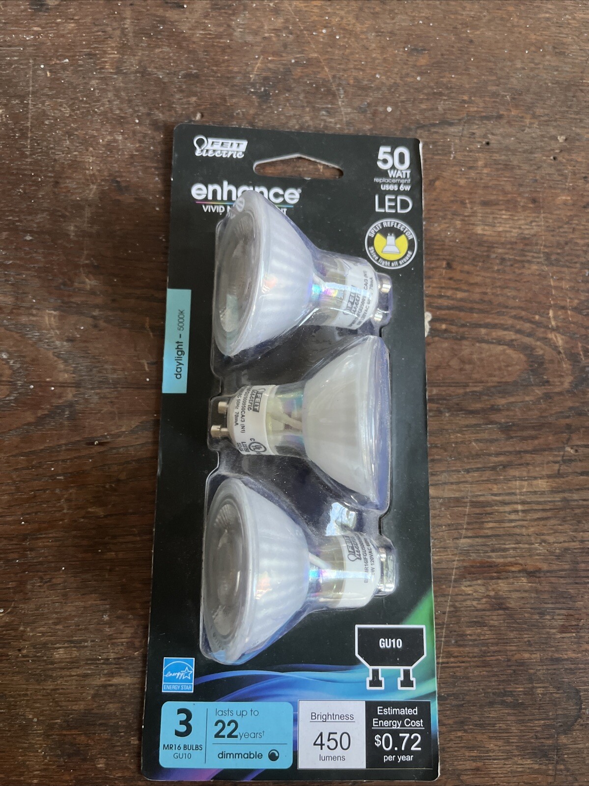 (3-Pk) Feit Electric Recessed Track Lighting Frosted Flood LED Light Bulb 50W Eq