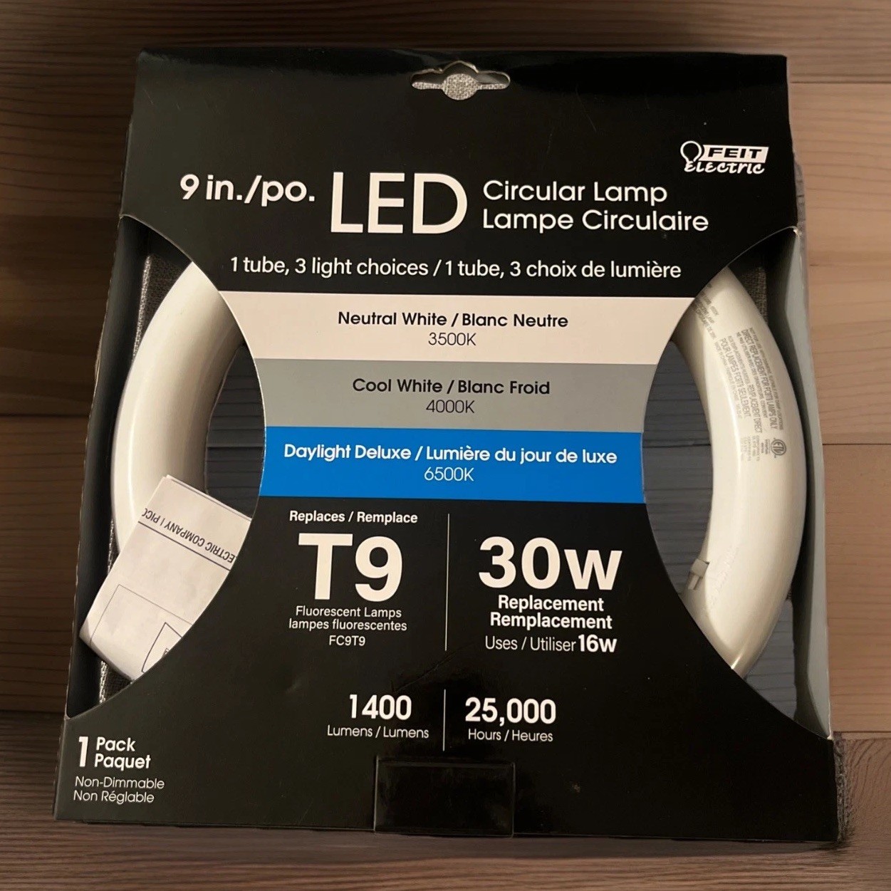 FEIT 9” LED Circular 30W Replacement Light Bulb w/Color-Changing
